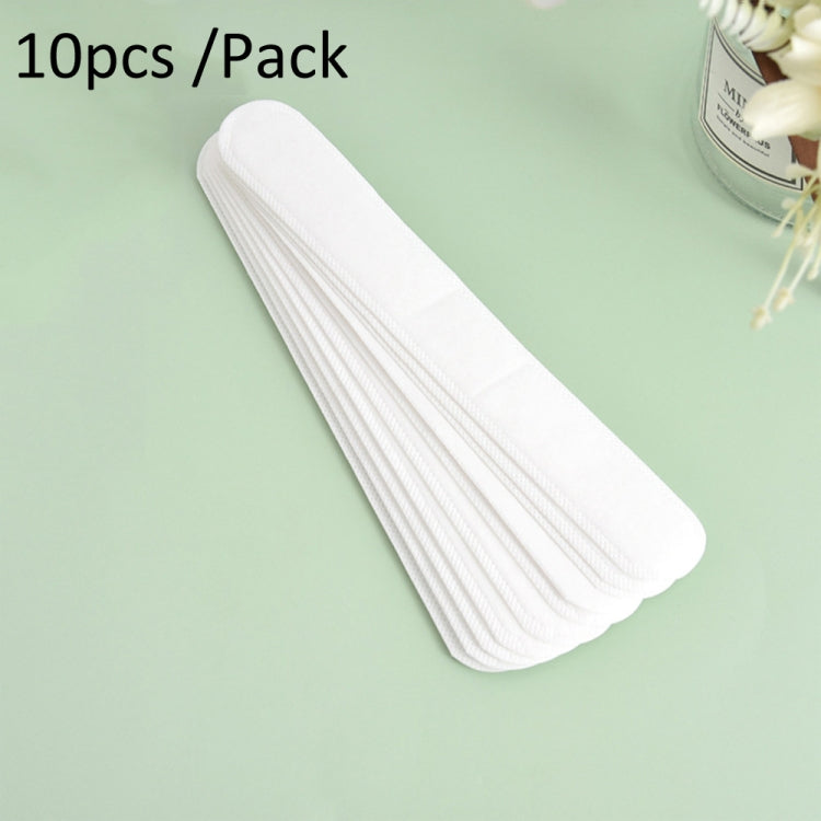 10pcs /Pack Disposable Hat Brim Stickers Shirt Collar Anti-Dirty Sweat-Absorbing Stickers White