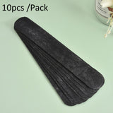 10pcs /Pack Disposable Hat Brim Stickers Shirt Collar Anti-Dirty Sweat-Absorbing Stickers Black