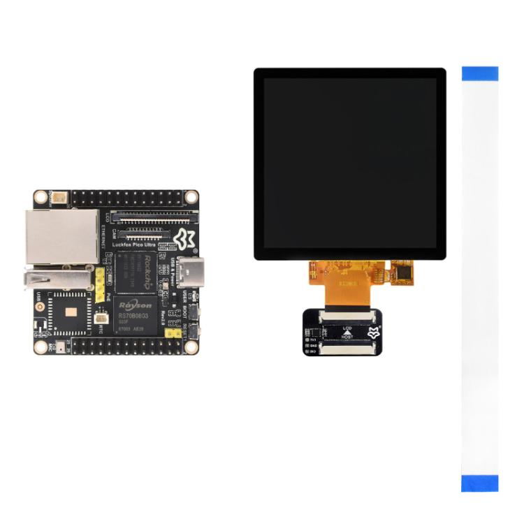 Luckfox Pico Ultra B RV1106G2 0.5TOPS Micro Linux Development Board Integrated Processor Without Wi-Fi/PoE, Without Screen, 480x480 Touch Screen, 720x720 Touch Screen