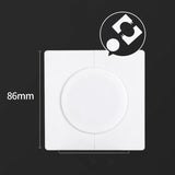 Square Air Conditioning Hole Decoration Cover Wall Hole Plug, Split 5cm White, Split 5cm Gold, Split 5cm Silver, 9cm White, 9cm Gold, 9cm Silver
