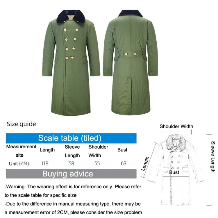 Long Civil Disaster Relief Cotton Coat Windproof Lengthened Cold-proof Fleece Thickened Cotton Coat, Green, Green (Demolished), Black, Black (Disassembly), 80/20 Polyester Card - Zen Craft