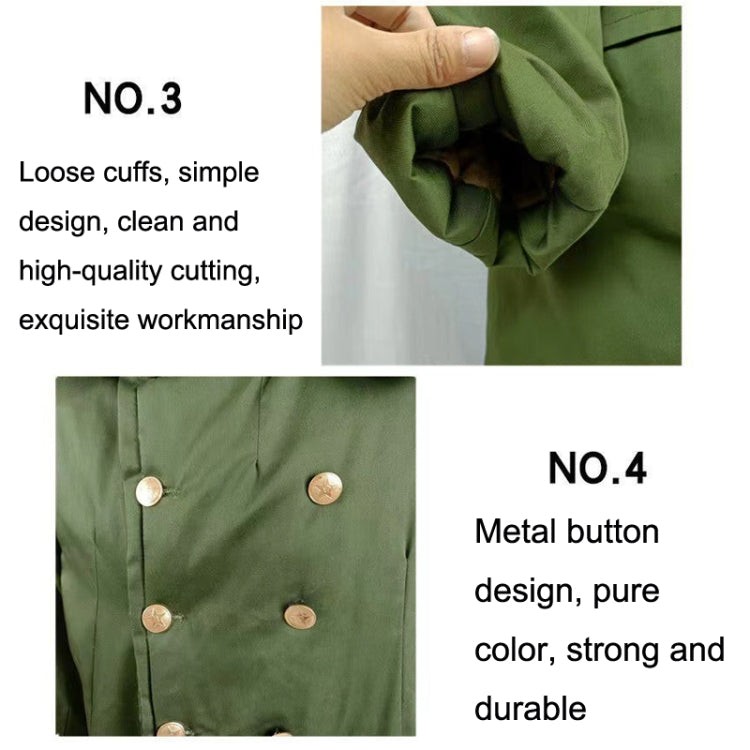 Long Civil Disaster Relief Cotton Coat Windproof Lengthened Cold-proof Fleece Thickened Cotton Coat, Green, Green (Demolished), Black, Black (Disassembly), 80/20 Polyester Card - Zen Craft