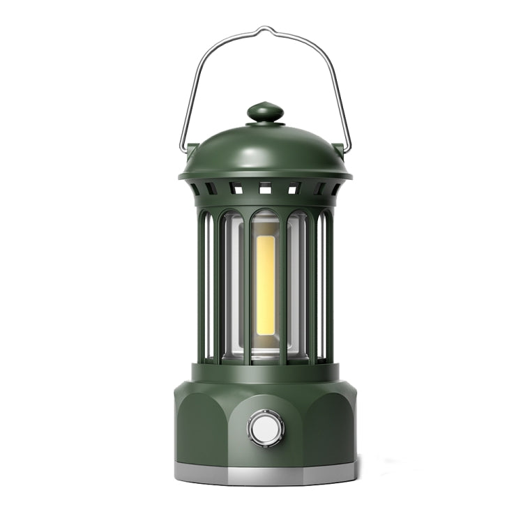 Battery Model COB Portable Outdoor Camping Lamp Atmosphere Tent Lamp Retro Lamp, Battery Small Green, Battery Small Black, Battery Small Beige, Battery Small Red, Battery Large Black, Battery Large Beige, Battery Large Green, Battery Large Red