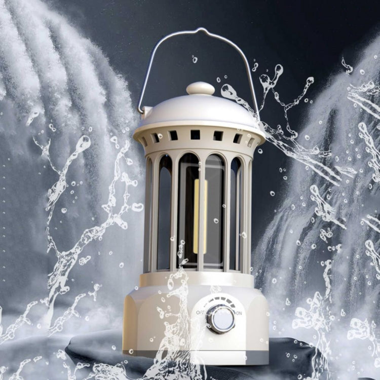 Battery Model COB Portable Outdoor Camping Lamp Atmosphere Tent Lamp Retro Lamp, Battery Small Green, Battery Small Black, Battery Small Beige, Battery Small Red, Battery Large Black, Battery Large Beige, Battery Large Green, Battery Large Red