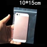 100pcs Perforated Ziplock Bag Thickened Transparent Packaging Bag Plastic Sealed Bag, 4 x 6cm, 5 x 7cm, 6 x 9cm, 7 x 10cm, 8 x 12cm, 10 x 15cm