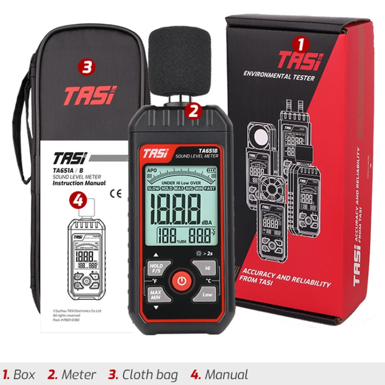 Household Noise Tester Decibel Device, TASI TA651A, TASI TA651B - Zen Craft