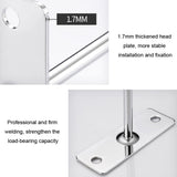 10pcs 4mm Thick Nail Wall Display Jewelry Hooks Single Wire Hook, 5cm, 10cm, 15cm, 20cm, 25cm