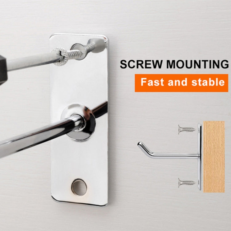 10pcs 4mm Thick Nail Wall Display Jewelry Hooks Single Wire Hook, 5cm, 10cm, 15cm, 20cm, 25cm