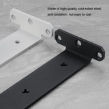 5mm Thick Triangular Bracket Bookshelf Partition Plate, 150mm Black, 200mm Black, 250mm Black, 300mm Black, 150mm White, 200mm White, 250mm White, 300mm White