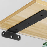 5mm Thick Triangular Bracket Bookshelf Partition Plate, 150mm Black, 200mm Black, 250mm Black, 300mm Black, 150mm White, 200mm White, 250mm White, 300mm White