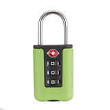 TSA Customs Code Lock Travel Luggage Lock Mini Contrast Color Design Combination Padlock Light Green