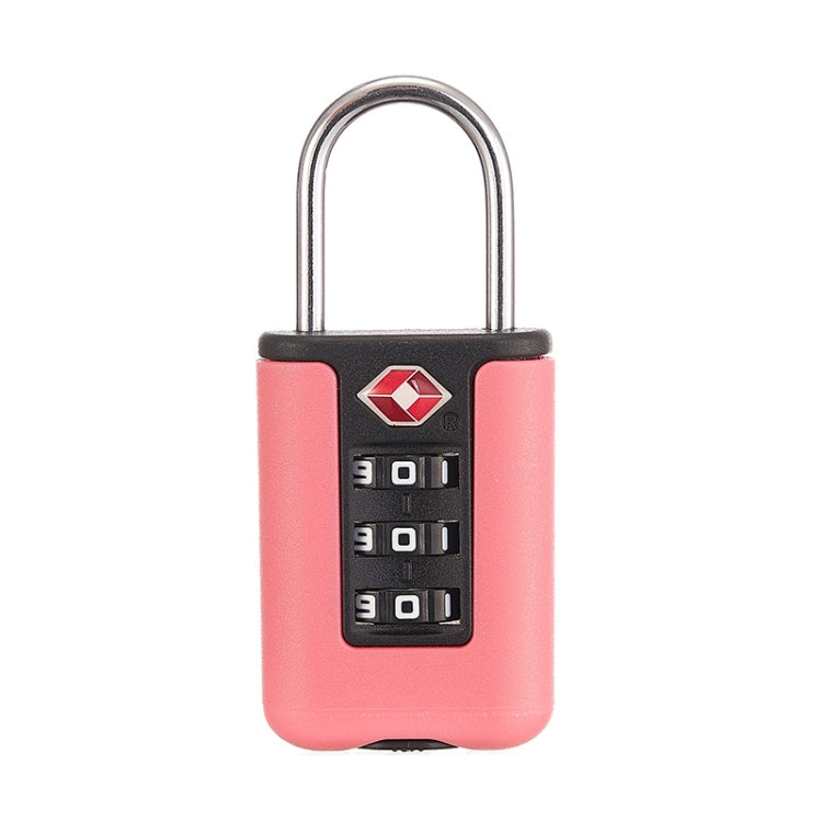 TSA Customs Code Lock Travel Luggage Lock Mini Contrast Color Design Combination Padlock Pink