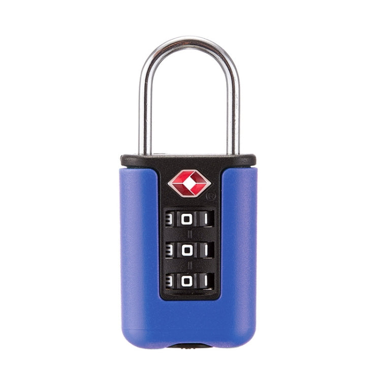 TSA Customs Code Lock Travel Luggage Lock Mini Contrast Color Design Combination Padlock Purple Blue
