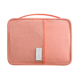 Travel Waterproof Dustproof Portable Passport Document Bag, Blue Large, Black Large, Gray Large, Navy Blue Large, Orange Pink Large, Blue Small, Black Small, Navy Blue Small, Orange Pink Small