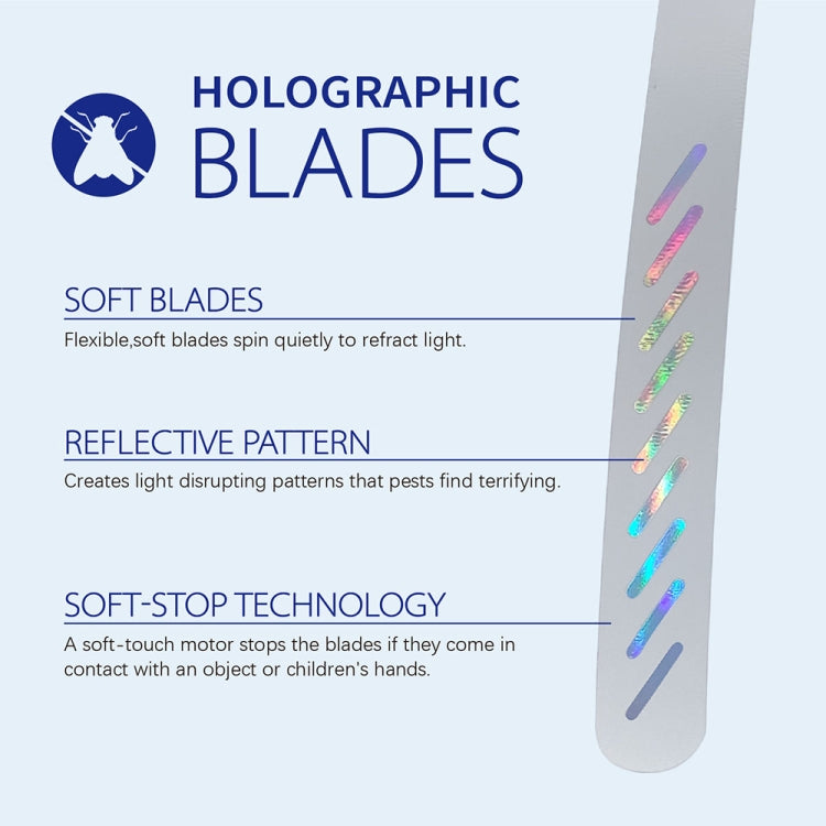 Telescopic Fan Blade Fly Repellent Indoor and Outdoor Multifunctional Automatic Fly Trap, Battery Model, Charging Model