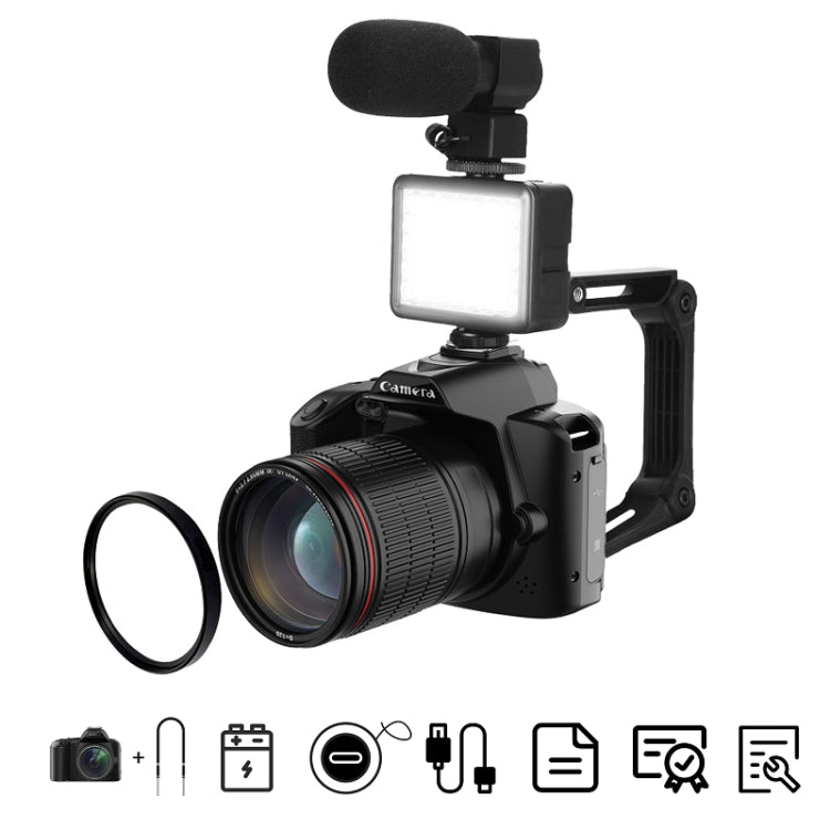 Dual-camera Night Vision 64 Million Pixel High-definition WIFI Digital Camera, Standard Without Memory Card, Standard+Fill Light, Standard+Macroscopic Mirror, Standard+Microphone, Standard+Handheld Bracket, Standard+Light+Lens+Mic+Bracket Standard+Light+Lens+Mic+Bracket