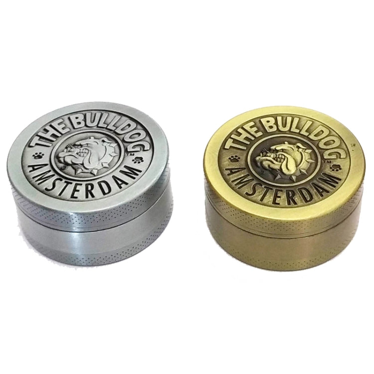 50mm Bulldog Grinder Tobacco Herb Zinc Alloy Grinders, 3 -layer Bronze, 3-layer Ancient Silver, 4 -layer Bronze, 4 -layer Ancient Silver