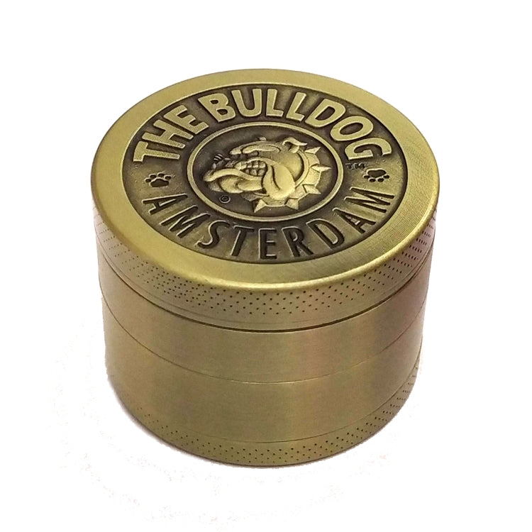 50mm Bulldog Grinder Tobacco Herb Zinc Alloy Grinders, 3 -layer Bronze, 3-layer Ancient Silver, 4 -layer Bronze, 4 -layer Ancient Silver