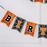 Basketball Theme Party Set Flag + Balloon + Cake Insert Set