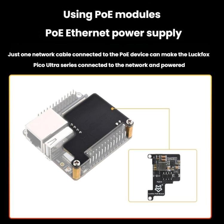 Luckfox Pico Ultra RV1106G3 1TOPS Mini Linux Development Board Integrated Processor Without Wi-Fi / With PoE, Without Screen, 480x480 Touch Screen, 720x720 Touch Screen