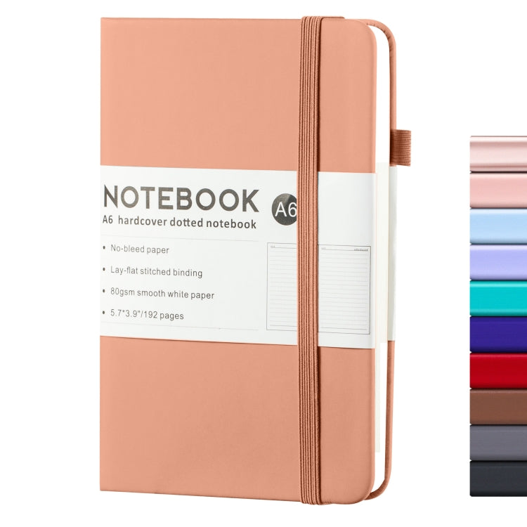 A6 PU Leather Notebook Business Notepad 96 Sheets Inner Pages, A6