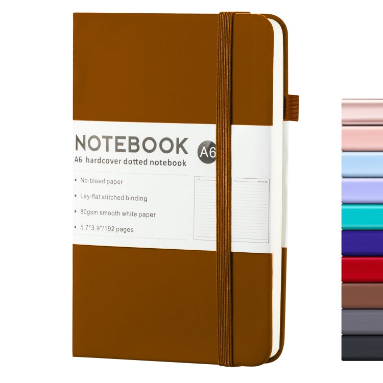 A6 PU Leather Notebook Business Notepad 96 Sheets Inner Pages, A6