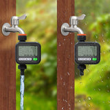 Gardening Timer Automatic Watering Device Garden Balcony Watering Device Intelligent Irrigation System Controller, Black