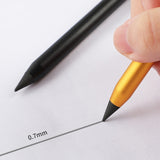 Office Pencil Unlimited Writing Eternal Metal Pen Inkless Pen Student Writing Pencil, HB