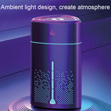 Silent USB Plug-In Silver Ion Purifying Humidifier Household Night Light Atomizer, Electroplated White, Electroplated Green, White, Green, Duck