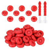 Glass Glue Nozzle Sealing Cap Leak-proof Sleeve Glass Glue Nozzle Protective Sleeve, 10pcs, 20pcs, 50pcs, 100pcs