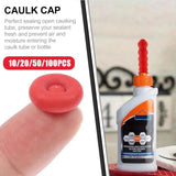Glass Glue Nozzle Sealing Cap Leak-proof Sleeve Glass Glue Nozzle Protective Sleeve, 10pcs, 20pcs, 50pcs, 100pcs