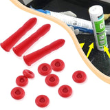 Glass Glue Nozzle Sealing Cap Leak-proof Sleeve Glass Glue Nozzle Protective Sleeve, 10pcs, 20pcs, 50pcs, 100pcs