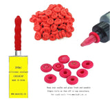 Glass Glue Nozzle Sealing Cap Leak-proof Sleeve Glass Glue Nozzle Protective Sleeve, 10pcs, 20pcs, 50pcs, 100pcs