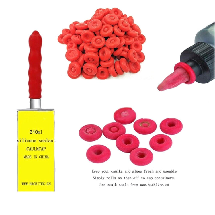 Glass Glue Nozzle Sealing Cap Leak-proof Sleeve Glass Glue Nozzle Protective Sleeve, 10pcs, 20pcs, 50pcs, 100pcs