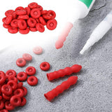 Glass Glue Nozzle Sealing Cap Leak-proof Sleeve Glass Glue Nozzle Protective Sleeve, 10pcs, 20pcs, 50pcs, 100pcs