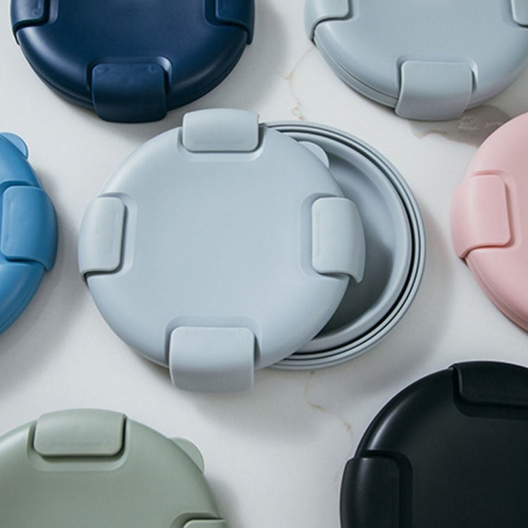 1100ml Silicone Folding Lunch Box  Travel Bowl Microwave & Dishwasher Safe, Blue, Pink, Green, Gray, Black