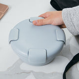 1100ml Silicone Folding Lunch Box  Travel Bowl Microwave & Dishwasher Safe, Blue, Pink, Green, Gray, Black