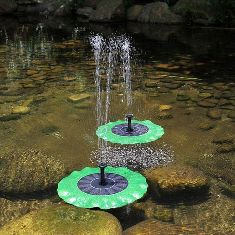 Lotus Leaf Solar Fountain Outdoor Garden Floating Landscaping, 28cm