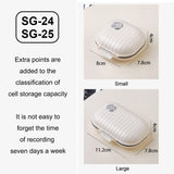 One Week Outdoor Travel Portable Medicine Dispensing Box Mini Airtight Box, Small, Large