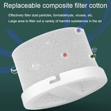 USB Plug-in Home Bedroom Deodorizer Desktop Car Negative Ion Air Purifier, Square