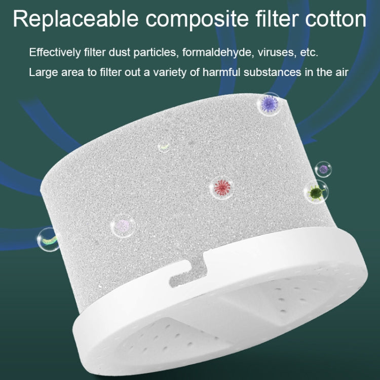 USB Plug-in Home Bedroom Deodorizer Desktop Car Negative Ion Air Purifier, Square