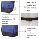 Multi Pocket Tool Apron Blue Garden Gardening Apron, Black+Blue
