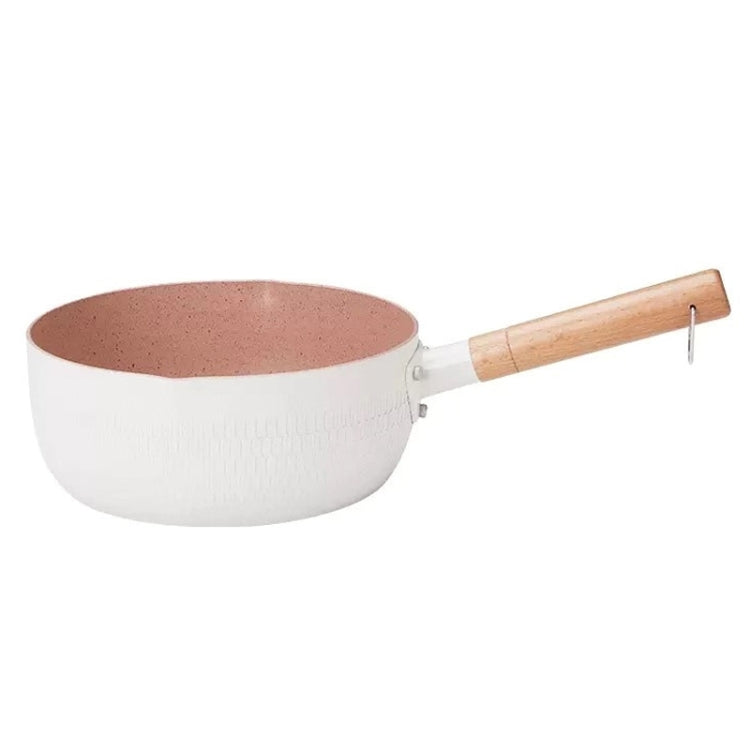 18cm Without Cover Boil Instant Noodles Non-Stick Pan Baby Food Supplement Pan Maifan Stone Small Milk Pot, 18cm Without Cover White, 18cm Without Cover Blue, 18cm Without Cover Pink