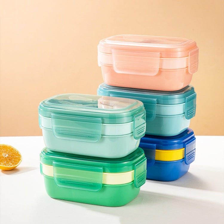1900ML Large Capacity Microwave Children Sealed Compartment Lunch Box, Light Blue, Pink, Light Green, Blue, Green