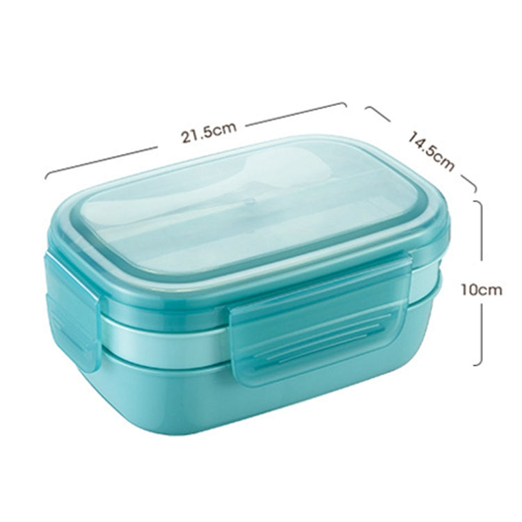 1900ML Large Capacity Microwave Children Sealed Compartment Lunch Box, Light Blue, Pink, Light Green, Blue, Green