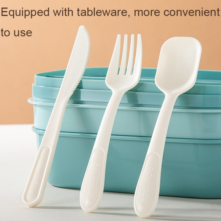 1900ML Large Capacity Microwave Children Sealed Compartment Lunch Box, Light Blue, Pink, Light Green, Blue, Green