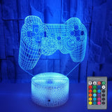 3D Game Handle Three-dimensional Colorful LED Lights, Touch Black Base, Touch Crack Base, Touch Black Base+Remote Control, Touch Crack Base+Remote Control