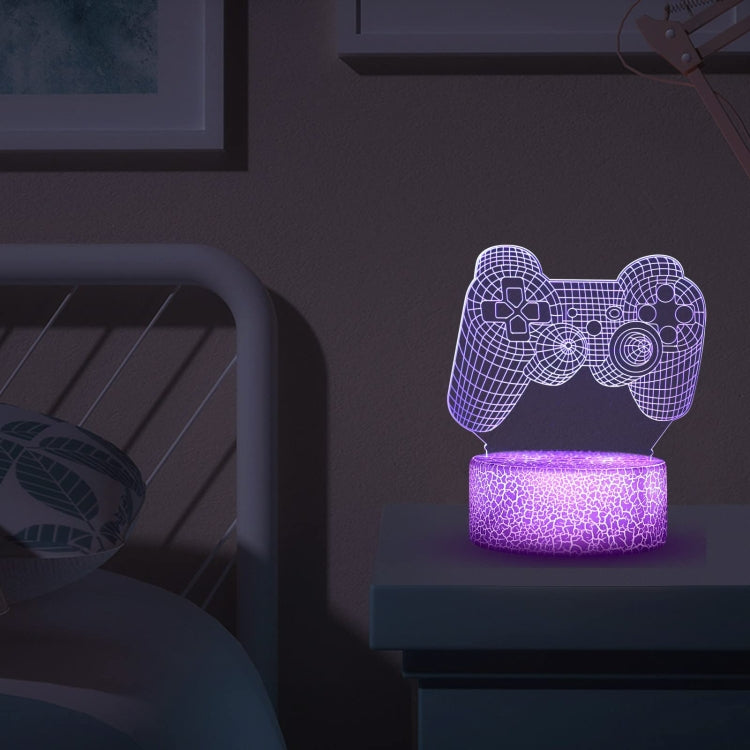 3D Game Handle Three-dimensional Colorful LED Lights, Touch Black Base, Touch Crack Base, Touch Black Base+Remote Control, Touch Crack Base+Remote Control