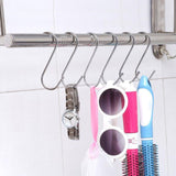 10pcs Multifunctional Stainless Steel Hooks Metal S-Shaped Hook, Large, Medium, Small