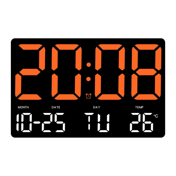 Large Display Led Digital Clock 5 Modes Brightness Adjustable Temperature Mute Electronic Clock